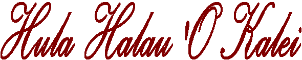 Hula Halau 'O Kalei